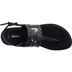 DKNY Amber T-Steg-Sandalen - Schwarz -Mode-Sandalen-Shop 22761502 06