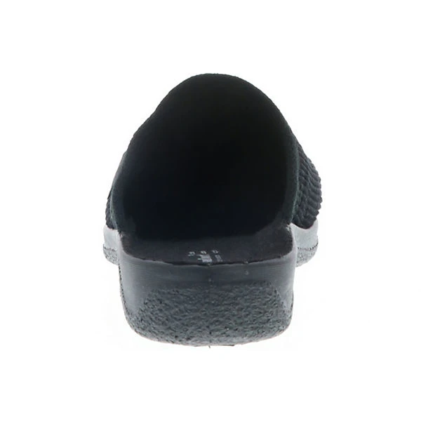 Herren Hausschuhe Cord-Optik Schwarz - Schwarz 4 Herren Hausschuhe Cord-Optik Schwarz - Schwarz – Bild 2