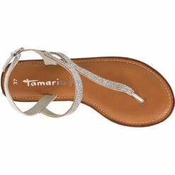 Tamaris Riemchensandalen - Silber -Mode-Sandalen-Shop 22905024 04