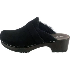 Taira Lammfell Clogs - Schwarz -Mode-Sandalen-Shop 23060332 03