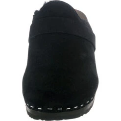 Taira Lammfell Clogs - Schwarz -Mode-Sandalen-Shop 23060332 04