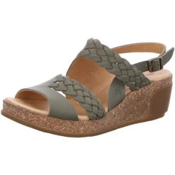 El Naturalista Leaves Keilsandaletten - Khaki