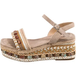 Alma En Pena Keilsandaletten - Taupe 11 Alma En Pena Keilsandaletten - Taupe -Mode-Sandalen-Shop 23315025 03