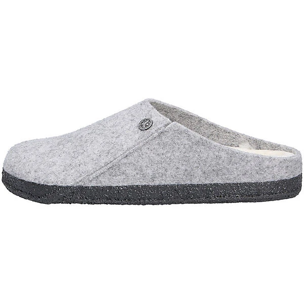Birkenstock Zermatt Lammfell Wollfilz Pantoletten Normal - Hellgrau 4 Birkenstock Zermatt Lammfell Wollfilz Pantoletten Normal - Hellgrau – Bild 2