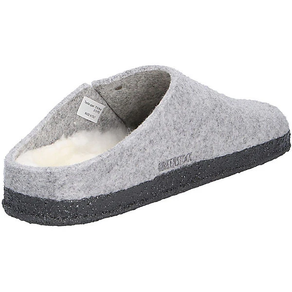 Birkenstock Zermatt Lammfell Wollfilz Pantoletten Normal - Hellgrau 6 Birkenstock Zermatt Lammfell Wollfilz Pantoletten Normal - Hellgrau – Bild 4