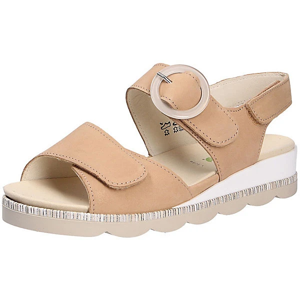 Waldläufer Damen Sandale Komfort-Sandalen - Beige 3 Waldläufer Damen Sandale Komfort-Sandalen - Beige