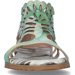 Laura Vita Sandalen Schaftsandaletten - Grün/blau -Mode-Sandalen-Shop 24300626 05