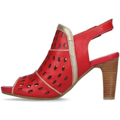 Laura Vita Sandalen Schaftsandaletten - Rot -Mode-Sandalen-Shop 24300655 02