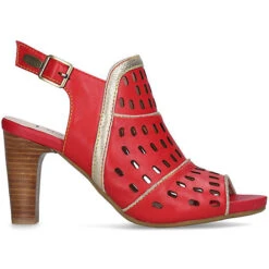 Laura Vita Sandalen Schaftsandaletten - Rot -Mode-Sandalen-Shop 24300655 04