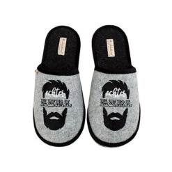 Echter Kerl Filzpantoffel - Grau