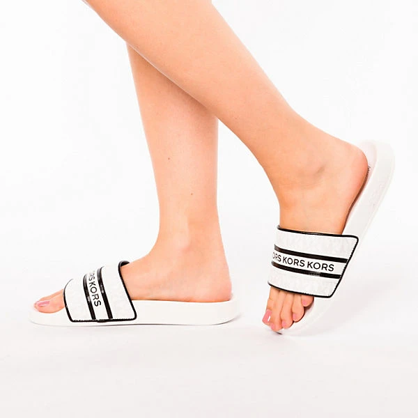 Michael Kors Gilmore Badelatschen - Weiß 4 Michael Kors Gilmore Badelatschen - Weiß – Bild 2