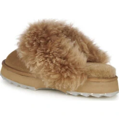 EMU Australia Jolie Sharky Curly Lammfell-Hausschuhe - Braun -Mode-Sandalen-Shop 24690305 05