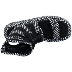 Damen Sandalen Sandale Plateau Bequem Freizeit Leder-/Textilkombination Geometrisch Plateau-Sandaletten - Schwarz -Mode-Sandalen-Shop 24953063 06