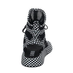 Damen Sandalen Sandale Plateau Bequem Freizeit Leder-/Textilkombination Geometrisch Plateau-Sandaletten - Schwarz -Mode-Sandalen-Shop 24953063 09