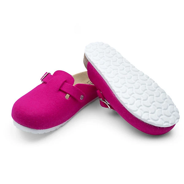 Freizeitschuhe Damen - Damenpantoletten Geschlossen Mit Dornschließe - Damen Clogs Leder - Damen Hausschuhe Pantoffel Mit Wollfilz Damen Clog Leder 5 Freizeitschuhe Damen - Damenpantoletten Geschlossen Mit Dornschließe - Damen Clogs Leder - Damen Hausschuhe Pantoffel Mit Wollfilz Damen Clog Leder – Bild 3