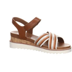 Ara Damen Riemchensandalen Valencia Sandale Fußbett Bequem Freizeit Glattleder Gestreift Riemchensandalen - Cognac -Mode-Sandalen-Shop 25358839 07