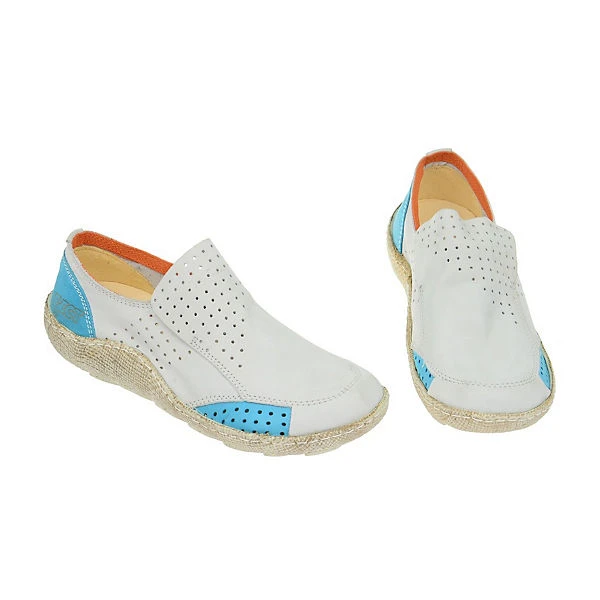 Damenschuhe Good Sportliche Slipper - Weiß 5 Damenschuhe Good Sportliche Slipper - Weiß – Bild 3