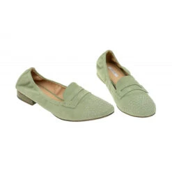 Geox Damenschuhe ALIX Sportliche Slipper - Grün 12 Geox Damenschuhe ALIX Sportliche Slipper - Grün -Mode-Sandalen-Shop 25361001 03