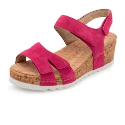 Sandale Veloursleder Soft Damenschuhe Sandalette Veloursleder
