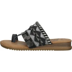 Zehensteg T-Steg-Sandalen - Schwarz 10 Zehensteg T-Steg-Sandalen - Schwarz -Mode-Sandalen-Shop 25440612 02