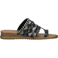 Zehensteg T-Steg-Sandalen - Schwarz 12 Zehensteg T-Steg-Sandalen - Schwarz -Mode-Sandalen-Shop 25440612 04