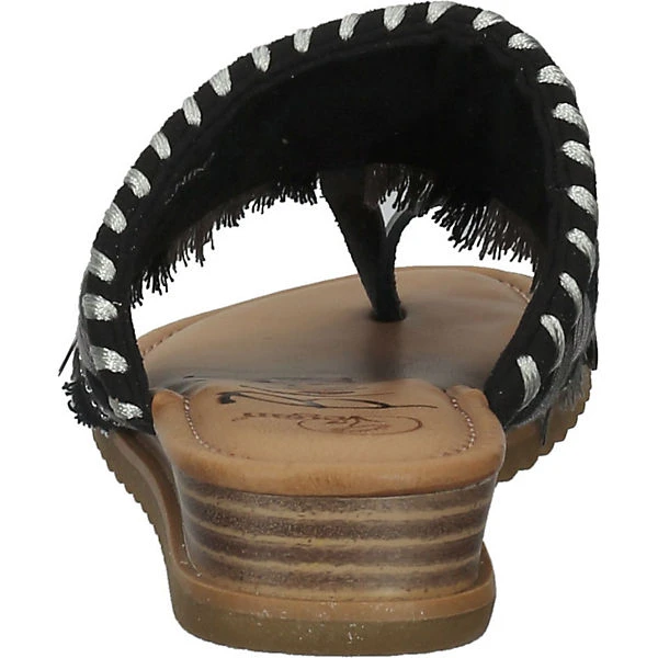 Zehensteg T-Steg-Sandalen - Schwarz 7 Zehensteg T-Steg-Sandalen - Schwarz – Bild 5