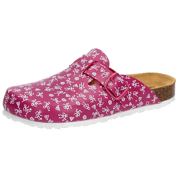 LICO Clog Bioline Clog Print Pantoletten - Lila 3 LICO Clog Bioline Clog Print Pantoletten - Lila