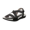 Ara Damen Riemchensandalen Nepal Sandale Fußbett Bequem Freizeit Leder-/Textilkombination Uni Riemchensandalen - Schwarz -Mode-Sandalen-Shop 25957851 01