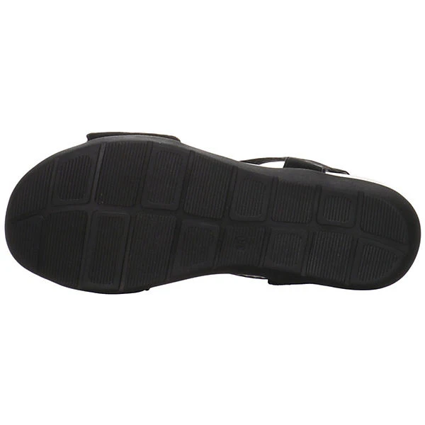 Ara Damen Riemchensandalen Nepal Sandale Fußbett Bequem Freizeit Leder-/Textilkombination Uni Riemchensandalen - Schwarz 5 Ara Damen Riemchensandalen Nepal Sandale Fußbett Bequem Freizeit Leder-/Textilkombination Uni Riemchensandalen - Schwarz – Bild 3