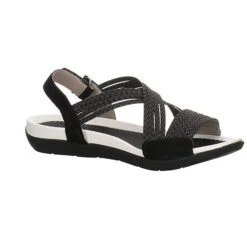 Ara Damen Riemchensandalen Nepal Sandale Fußbett Bequem Freizeit Leder-/Textilkombination Uni Riemchensandalen - Schwarz 17 Ara Damen Riemchensandalen Nepal Sandale Fußbett Bequem Freizeit Leder-/Textilkombination Uni Riemchensandalen - Schwarz -Mode-Sandalen-Shop 25957851 07