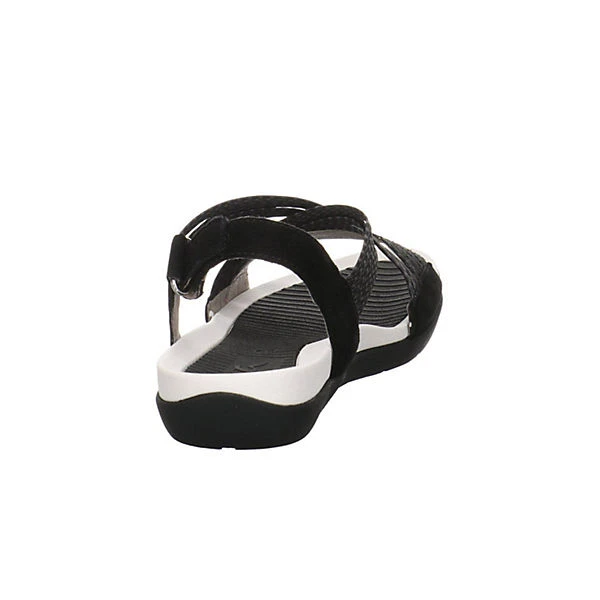 Ara Damen Riemchensandalen Nepal Sandale Fußbett Bequem Freizeit Leder-/Textilkombination Uni Riemchensandalen - Schwarz 11 Ara Damen Riemchensandalen Nepal Sandale Fußbett Bequem Freizeit Leder-/Textilkombination Uni Riemchensandalen - Schwarz – Bild 9
