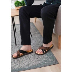 ELVO Zimtlatschen Pantoletten - Braun/schwarz -Mode-Sandalen-Shop 25978488 05