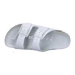 Birkenstock Pantoletten Arizona - Weiß-kombi -Mode-Sandalen-Shop 26752220 03