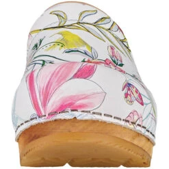 Sanita Wood Orchid Clogs - Weiß -Mode-Sandalen-Shop 26888641 02
