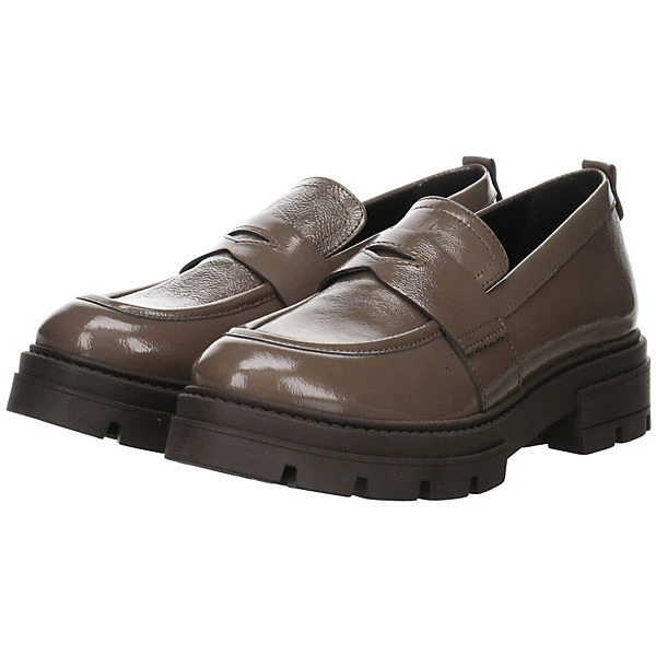 MJUS Damen Slipper Schuhe Slipper Freizeit Elegant Slip-Ons Lackleder Uni Klassische Slipper - Beige 12 MJUS Damen Slipper Schuhe Slipper Freizeit Elegant Slip-Ons Lackleder Uni Klassische Slipper - Beige – Bild 10