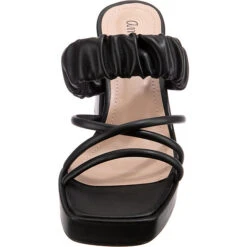 Trendy Plateau Mules - Schwarz 12 Trendy Plateau Mules - Schwarz -Mode-Sandalen-Shop 27109163 04