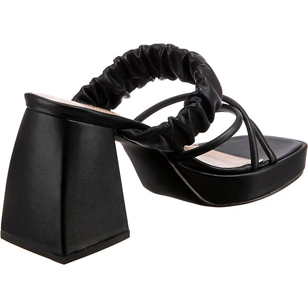 Trendy Plateau Mules - Schwarz 7 Trendy Plateau Mules - Schwarz – Bild 5