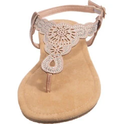 Modern Cut-Out Sandals - Pink-kombi -Mode-Sandalen-Shop 27215081 04