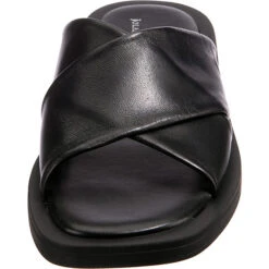 J&F Criss Cross Pantoletten - Schwarz -Mode-Sandalen-Shop 27531352 04