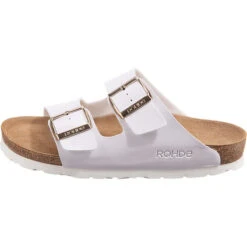 Rohde Alba Komfort-Pantoletten - Weiß -Mode-Sandalen-Shop 28474268 03