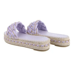 Plateausandaletten , Flach, Geflochten, Kette, Offene Ferse -Mode-Sandalen-Shop 29123095 03