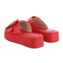 Plateausandaletten , Flach, Riemen, Offene Ferse -Mode-Sandalen-Shop 29124626 03