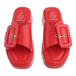 Plateausandaletten , Flach, Riemen, Offene Ferse -Mode-Sandalen-Shop 29124626 04