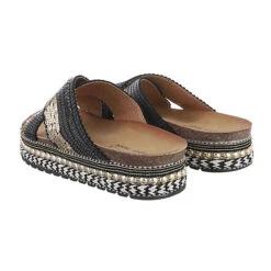 Plateausandaletten , Flach, Nieten, Pailletten, Offene Ferse -Mode-Sandalen-Shop 29125493 03