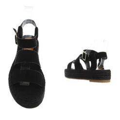 Plateausandaletten Schnalle, Flach, Riemen -Mode-Sandalen-Shop 29228377 03