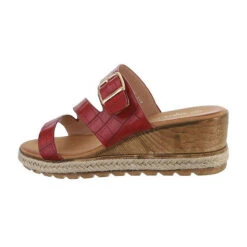 Plateausandaletten Schnalle, Keilabsatz/Wedge, Offene Ferse