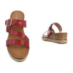 Plateausandaletten Schnalle, Keilabsatz/Wedge, Offene Ferse -Mode-Sandalen-Shop 29250674 03