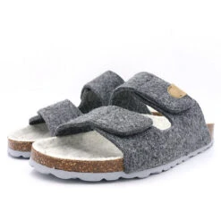 Vegan Sandale Grau Für Damen - Grau -Mode-Sandalen-Shop 29314901 02