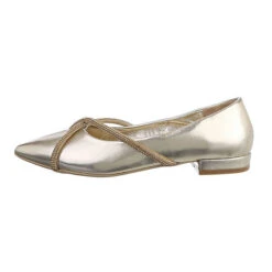 Klassische Ballerinas , Blockabsatz, Strass