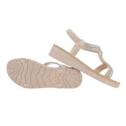 Riemchensandalen , Keilabsatz/Wedge, Riemen, Strass -Mode-Sandalen-Shop 29347867 02